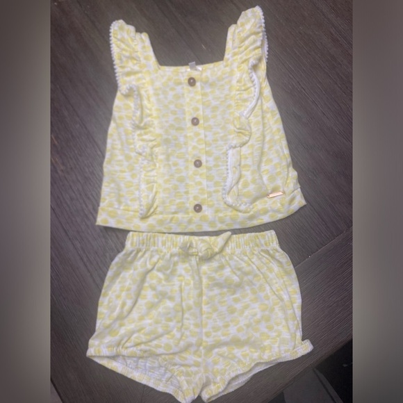 Tahari Baby 2Pc Set Yellow and White 4T - Picture 1 of 5